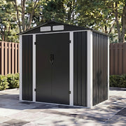6x4ft 5x3ft 3x2ft Garden Storage Bike Tool Shed Sloped Roof Outdoor Garbage Bin