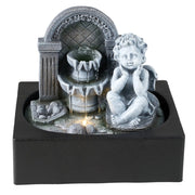 Feng Shui Water Feature Angel Indoor Tabletop LED Fountain Waterfall Home Decor