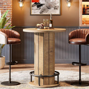 Industrial Round Bar Table, 39.4