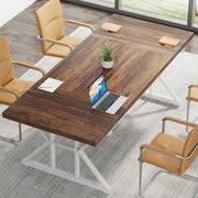 63 Inch Executive Desk, Large Office Computer Desk Modern Study Writing Table