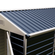 Garden Shed Metal Apex Roof Outdoor Storage House With Ventilation & Padlock