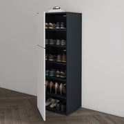 Shoe Storage Cabinet Wooden Shoe Rack Space-saving 3 Units 6 Tiers Many Colors