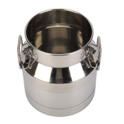 Stainless Steel Milk Churn Can Container Ghee Pot with handle&lid Large Capacity