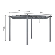 Aluminium Pergola Outdoor Garden Gazebos Summer Gazebo Large Canopy Patio Awning
