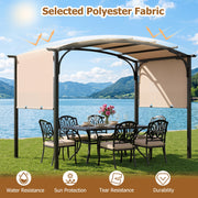 305x242cm Retractable Garden Pergola Sun Shade Canopy