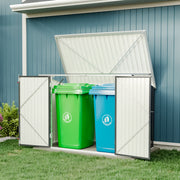 Large Lockable Storage Box Garden Outside Bicycle Bike Garbage Bin Tool Sheds UK