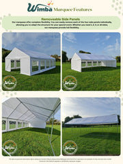 Marquee Gazebo HEAVY DUTY COMMERICAL PE 220gsm 4x6 4x8 5x10 6x12