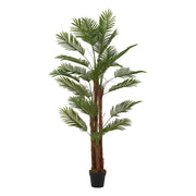 6ft Large Artificial Palm Tree Potted Realistic Fake Green Plant Indoor Outdoor
