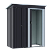 Metal Garden Shed Utility Tools Storage Outdoor Organizer House Pent Roof-5X3FT