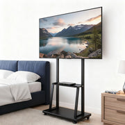 Mobile Floor Standing TV Trolley Cart Mount Bracket TV Stand for 32-75 Inch TVs