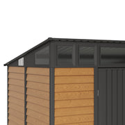 8 x 7ft Metal Garden Shed Waterproof Outdoor Bike Tool Storage Shed Double Doors