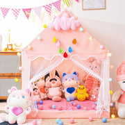 Childrens Kids Pop Up Play Tent Girls Playhouse Indoor Outdoor Princess Castle
