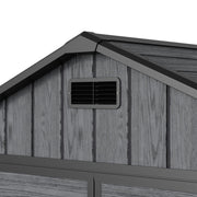 Plastic Sheds Outdoor Garden Shed 8x4FT Wood Grain Utility Tool Storage House
