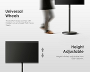 FITUEYES TV Floor Stand for 24-48 Inch Minimalism Corner TV Stand Tall Modern