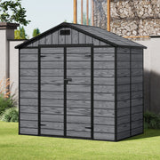 8x4 6x4 8x6 Large Plastic Shed Outdoor Garden Tools Storage House w/ Door&Window