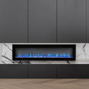 Electric Fireplace LED Wall Mount Inset 9 Flame Fire Remote Heater Stove 40 inch