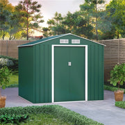 Metal Shed Outdoor Garden Storage 7x4 - 11x14 Apex Roof Galvanised Steel Ranger