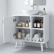 Under Sink Cabinet Bathroom Basin Unit Cupboard Storage Furniture & Shelf Awovbb