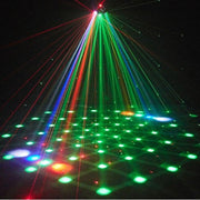 Disco Bar Rotating Stage Lights Moving Head Party Light Laser Beam Strobe Remote
