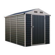 Garden Shed Metal Apex Roof Outdoor Storage House With Ventilation & Padlock