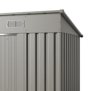 4x6 FT Garden Shed Glitter Storage Shed Waterproof with Foundation Kit and Vents