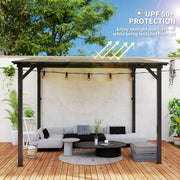 Pergola Kit Gazebo with UPF 50+ and Waterproof Polycarbonate Roof