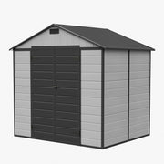 Plastic Garden Shed 8x4FT 8x6FT 8x8FT Apex Roof Outdoor Storage Sheds Tool Box
