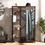 Open Wardrobe Clothes Rail Hanging Garment Stand Rack Shelf Storage Organizer