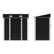 6x4ft 5x3ft 3x2ft Garden Storage Bike Tool Shed Sloped Roof Outdoor Garbage Bin