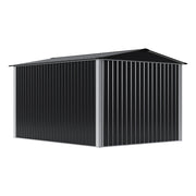 8 x 10ft Garden Shed Metal Apex Roof Outdoor Storage Tool Sheds Lockable Doors