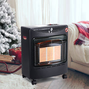 4.2Kw Portable Indoor Heater Butane Fire Calor Gas Cabinet With Regulator Hose