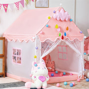 Childrens Kids Pop Up Play Tent Girls Playhouse Indoor Outdoor Princess Castle