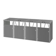 Large Wheelie Bin Storage Metal Store Cover Garden Rubbish Dustbin 4 Sheds House