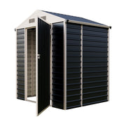 Garden Metal Shed Storage Tools Shed 6x4.2/8.2/10ft Waterproof with Door & Vents