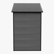 8x4FT Garden Shed Plastic Tool Bike Storage House with Lockable Doors & Floor UK