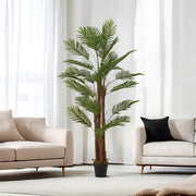 6ft Large Artificial Palm Tree Potted Realistic Fake Green Plant Indoor Outdoor
