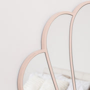 Large Pink Shell Shaped Wall Mounted Mirror - 60cm x 60cm