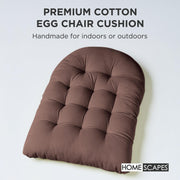 Hanging Egg Chair Cushion for Garden, Outdoor Swing Chair Seat Pad Cushion Round