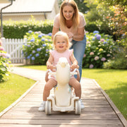 5 in 1 Baby Rocking Horse Ages For 1-6 with Push Handle,Backrest & Balance Aknzv