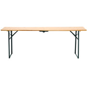 217cm Folding Wooden Beer Garden Table Trestle Picnic Bistro BBQ Desk Outdoor UK