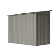 8ft x 4ft Metal Shed Garden Storage Tool Shed Galvanised Steel w/ Foundation Kit