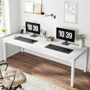 78.7 Inch Extra Long Computer Desk 2 Person Desk Industrial Office Writing Table