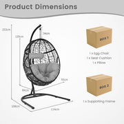Egg Swing Chair Ultraviolet-Resistant Seat Cushion Hanging Basket