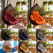 Egg Chair Cushion Double Head Rest Pillow Outdoor Garden Filled Water Resistant