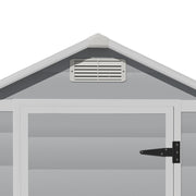 PLASTIC SHED OUTDOOR STORAGE UNIT CUPBOARD GARDEN TOOL BOX LOCKABLE 202CM TALL
