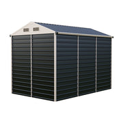 Garden Shed Metal Apex Roof Outdoor Storage House With Ventilation & Padlock