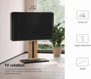 FITUEYES TV Stand !SALE! Zen Series 55-88 Inch Floor Standing Height Adjustable