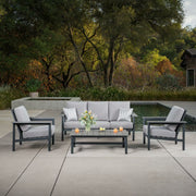 Sunvilla Citadel 4 Piece Deep Seating Garden Furniture Set Outdoor Patio Sofa