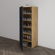 Shoe Storage Cabinet Wooden Shoe Rack Space-saving 3 Units 6 Tiers Many Colors