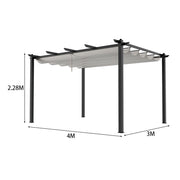Outdoor Pergola Awning Gazebo Canopy Furniture Barbecue Party Garden Shelter